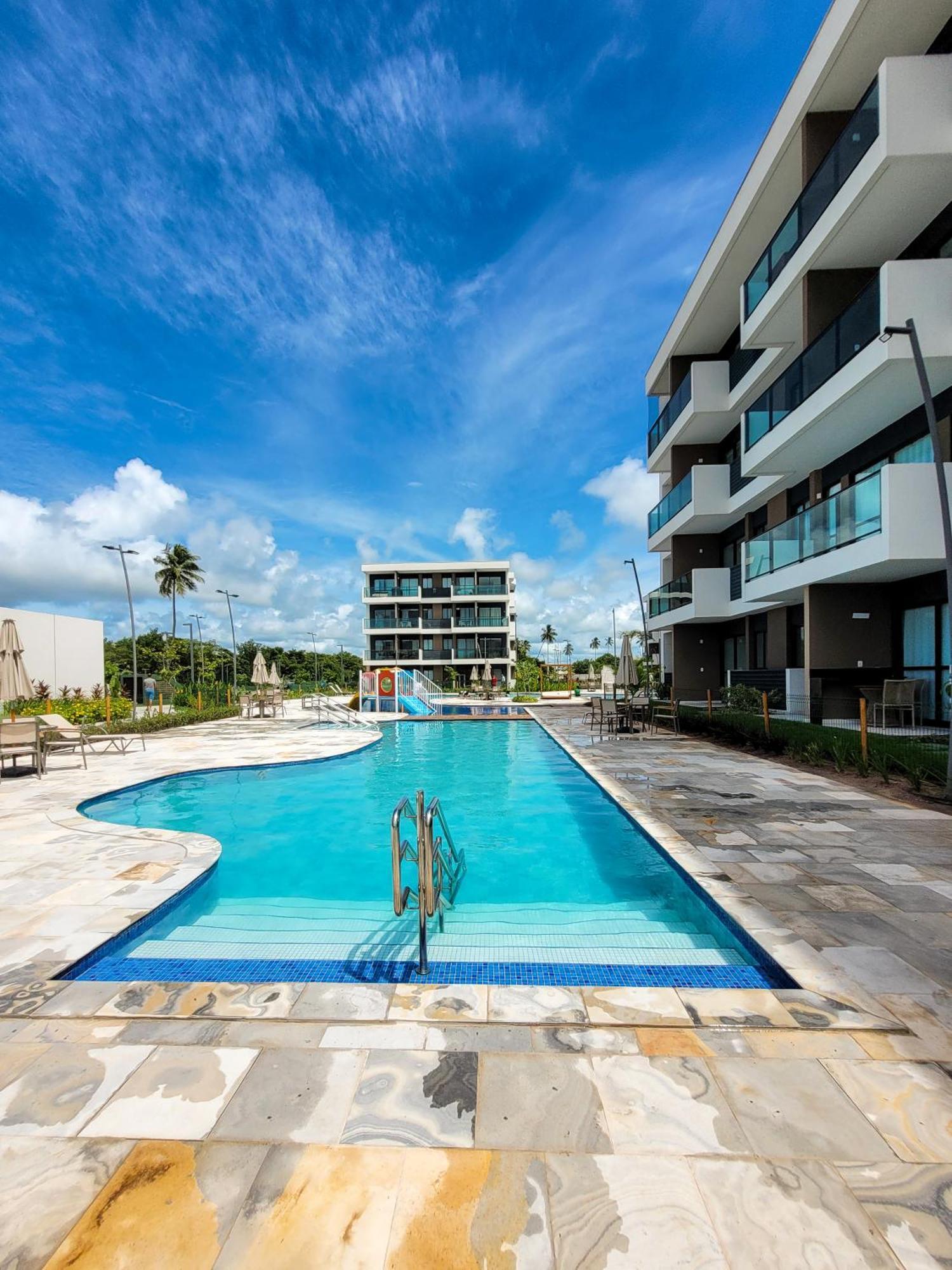 Apartamento Sol Do Makia Experience, Beleza & Conforto - Flat Vista Piscina Em Muro Alto *